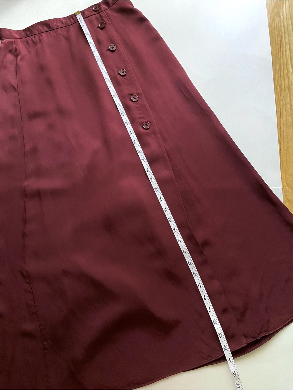 Aritzia Wilfred Fournier Satin Long Midi Skirt in Truffle - Picture 12 of 12